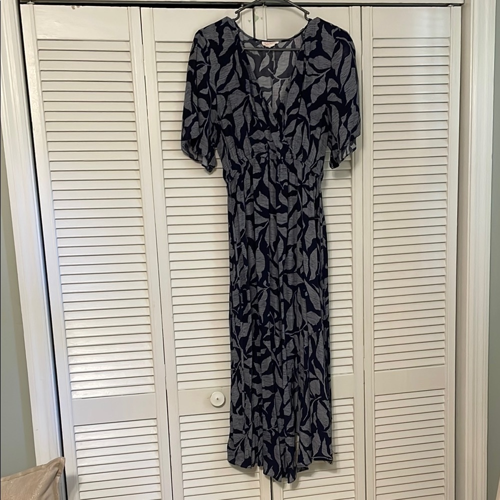 Ingrid & Isabel Flutter Sleeve Maxi Maternity Dress with Slit
